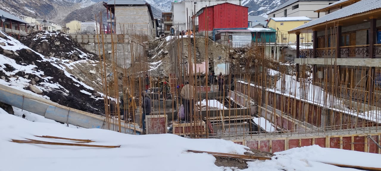 Pilgrim accommodation block at Kedarnath
