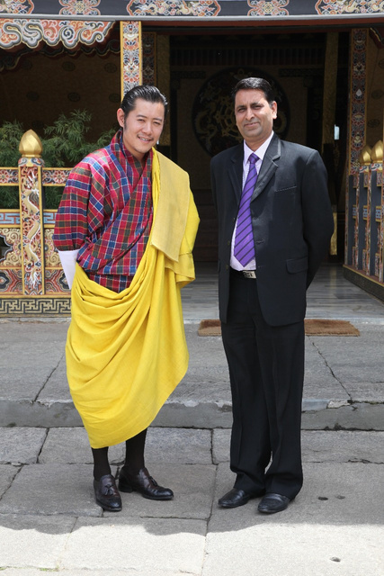 MD with King of Bhutan