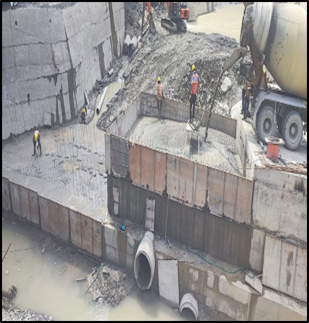 Baffle Wall Construction