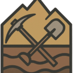 a minimalistic iconlogo representing mining and exploration works for a construction company. the d removebg preview